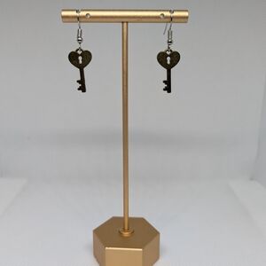Heart Key Earrings
